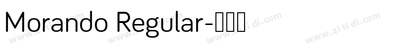 Morando Regular字体转换